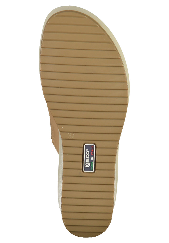 IGI&CO Pantoletten Leder Beige - surf4shoes