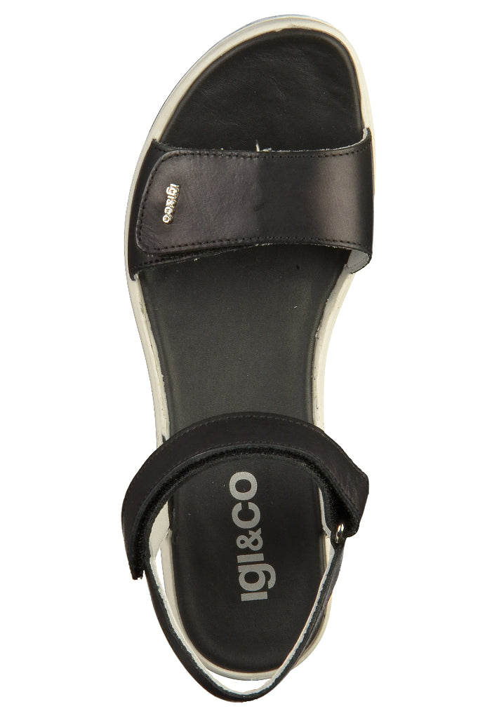IGI&CO Sandalen Leder Schwarz - surf4shoes