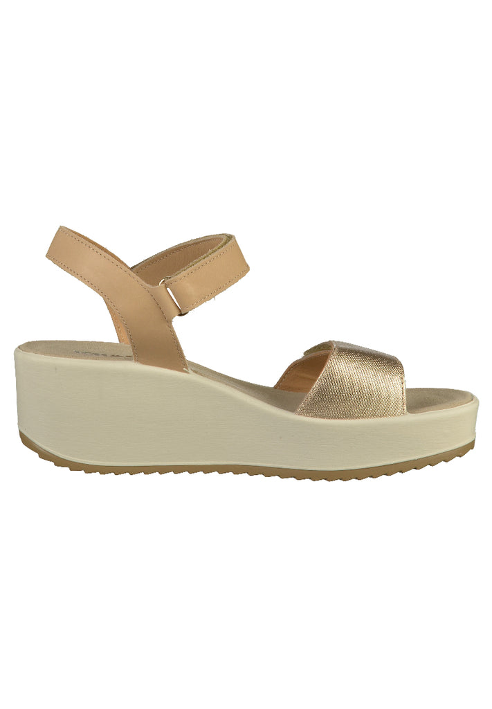 IGI&CO Sandalen Leder Beige/Gold - surf4shoes