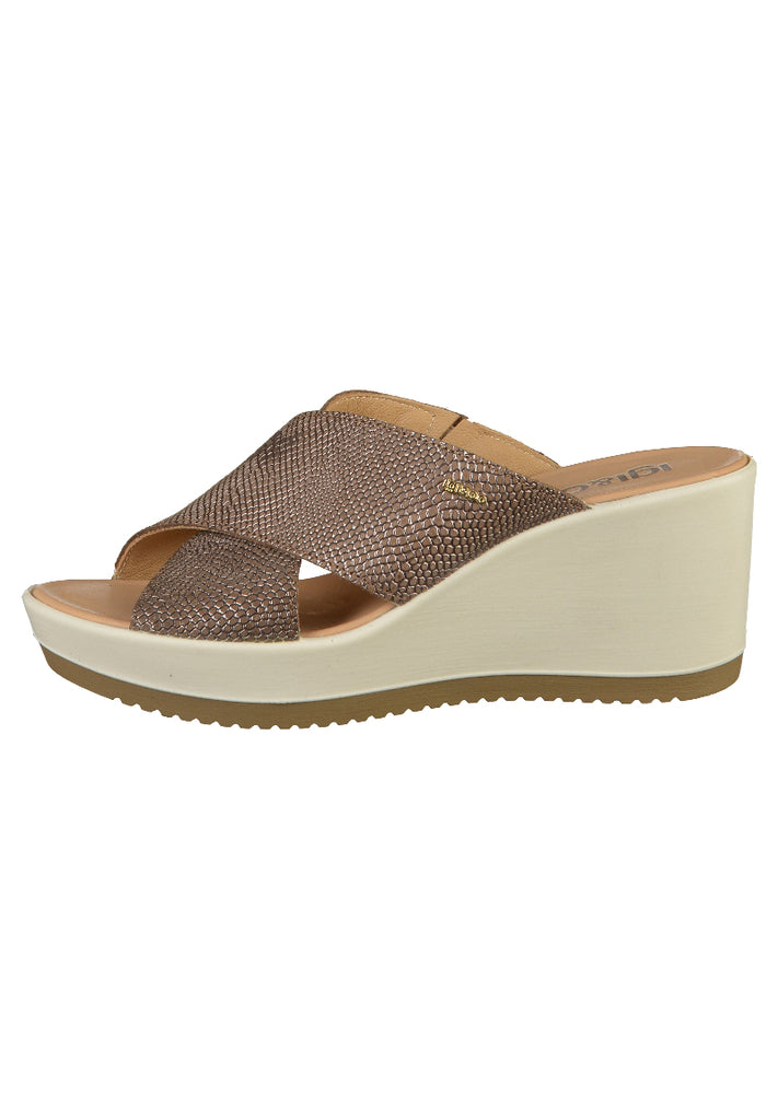 IGI&CO Pantoletten Leder Bronze - surf4shoes