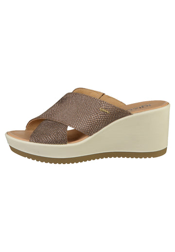 IGI&CO Pantoletten Leder Bronze - surf4shoes