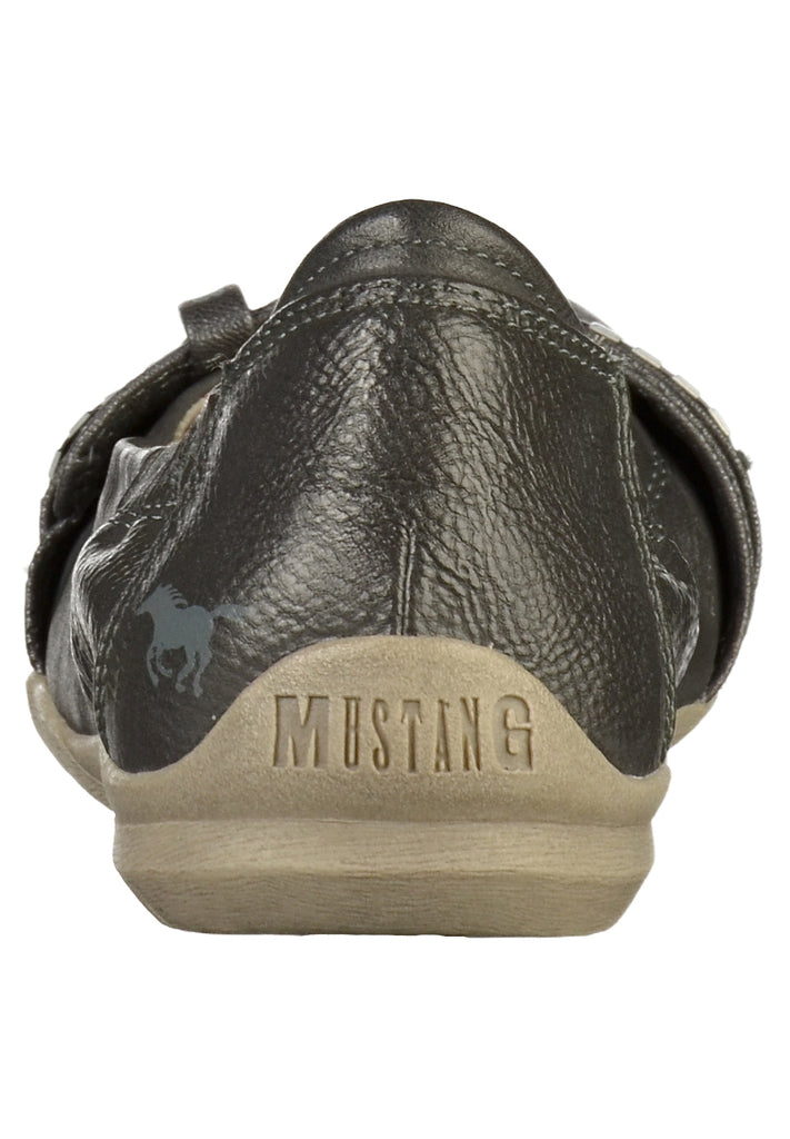 Mustang Ballerinas Lederimitat Dunkelgrau - surf4shoes