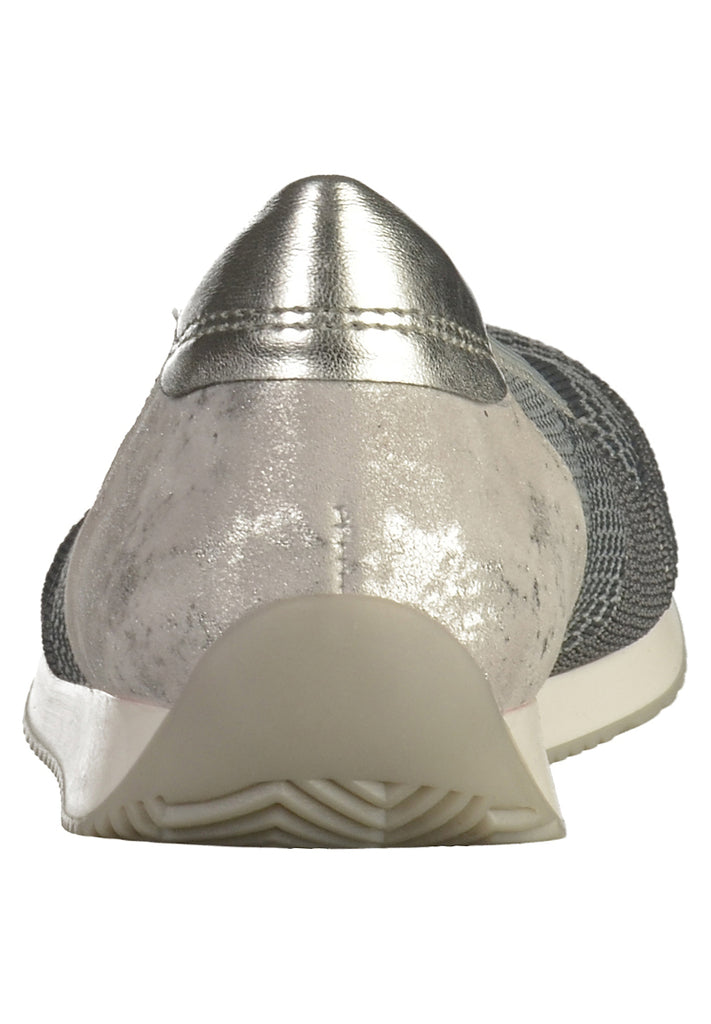 ara Ballerinas Leder Hellgrau/Silber - surf4shoes