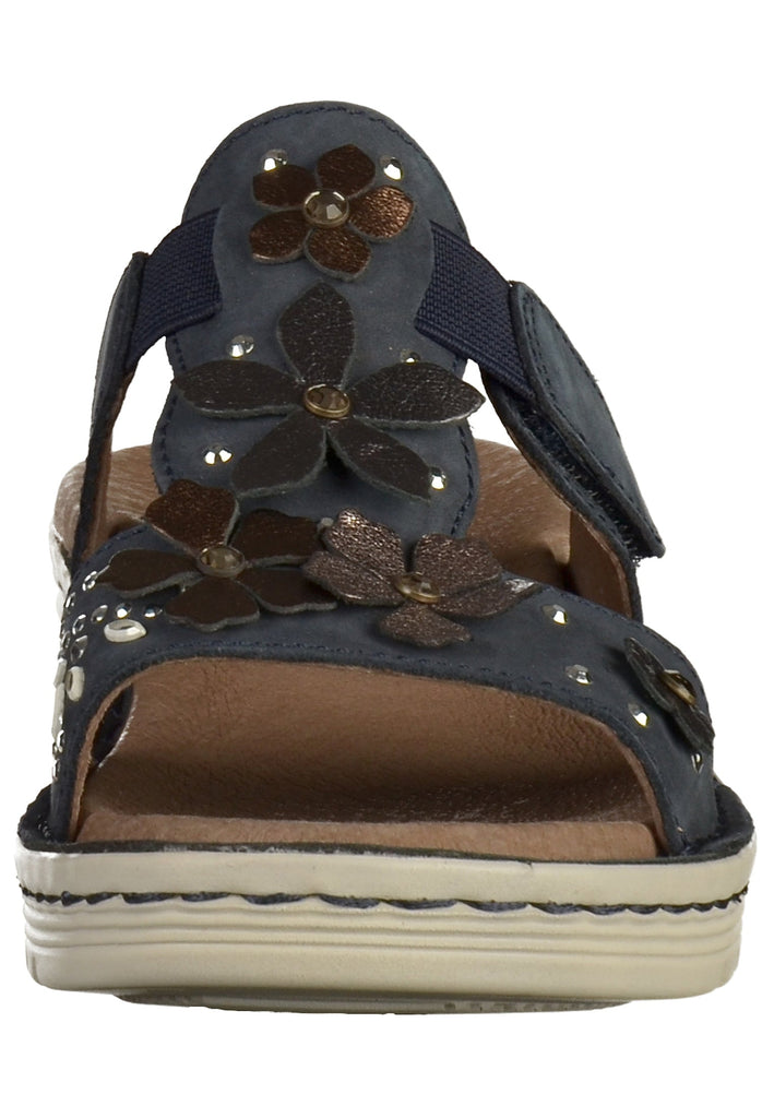 ara Pantoletten Leder Dunkelblau - surf4shoes