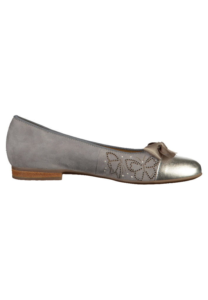 ara Ballerinas Leder Grau - surf4shoes