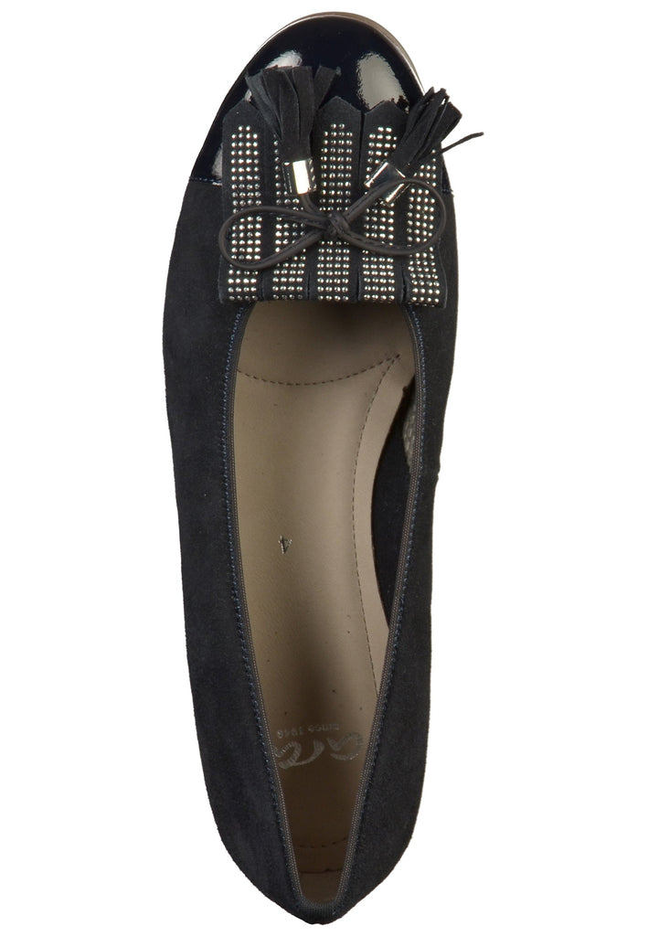 ara Ballerinas Veloursleder Blau - surf4shoes