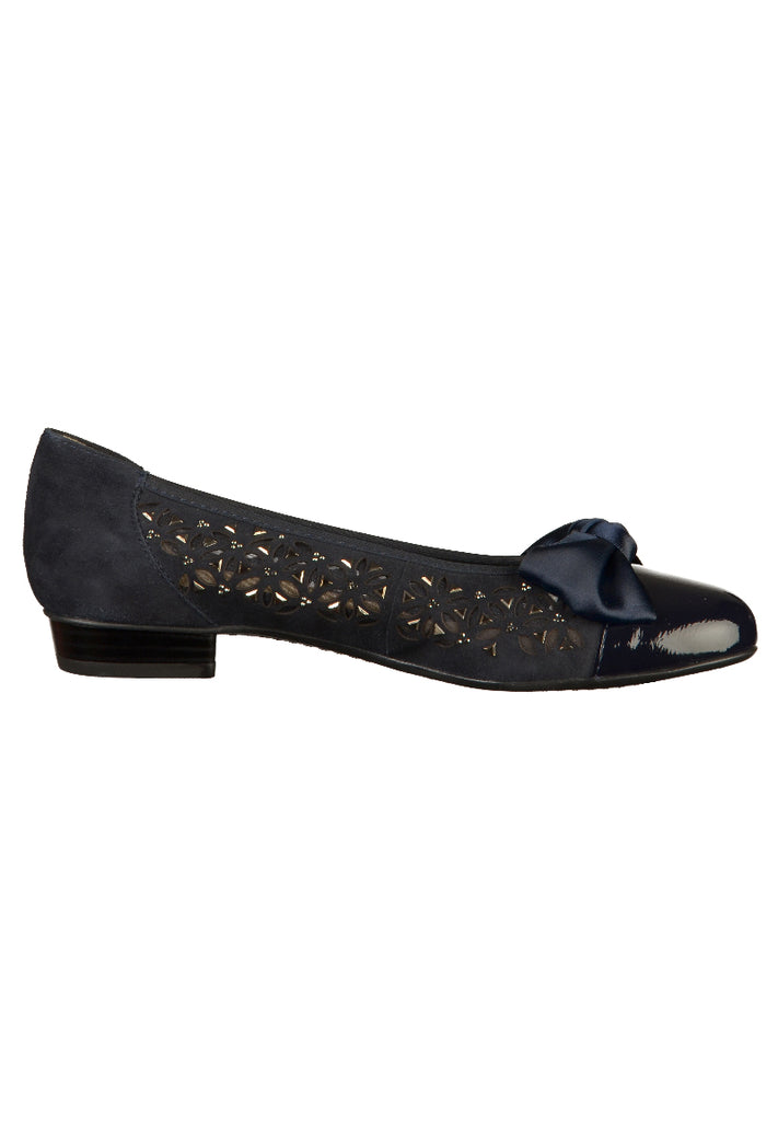 ara Ballerinas Leder Blau - surf4shoes