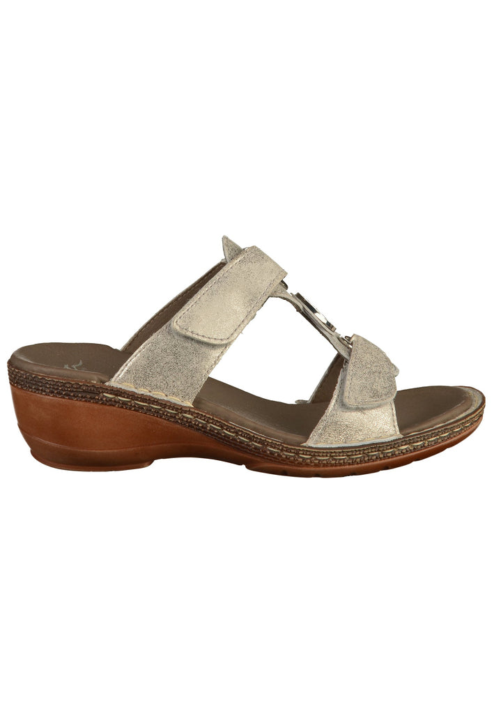 ara Pantoletten Glattleder Zinn - surf4shoes