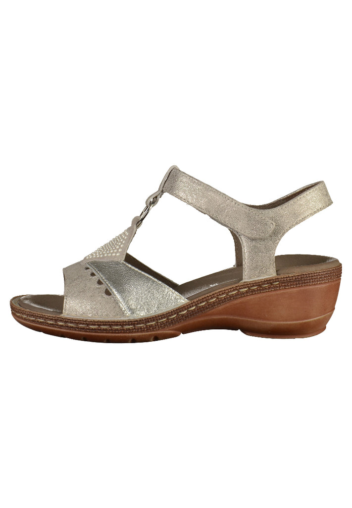 ara Sandalen Glattleder Silber - surf4shoes
