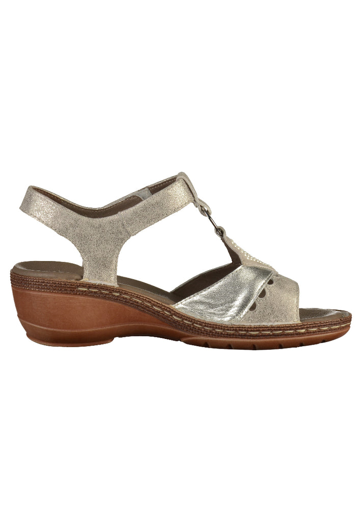 ara Sandalen Glattleder Silber - surf4shoes