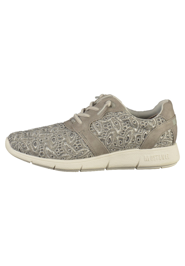 Mustang Sneaker Lederimitat/Textil Grau - surf4shoes