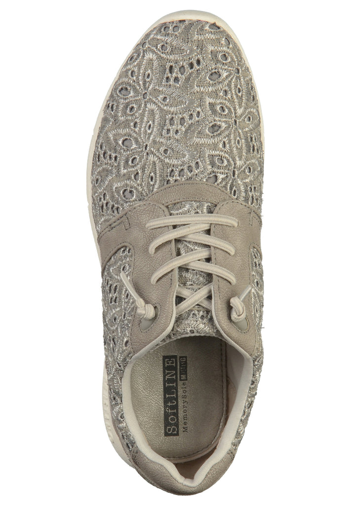 Mustang Sneaker Lederimitat/Textil Grau - surf4shoes