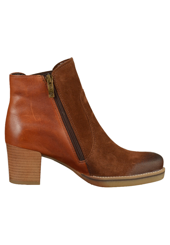 ara Stiefelette Veloursleder Cognac - surf4shoes