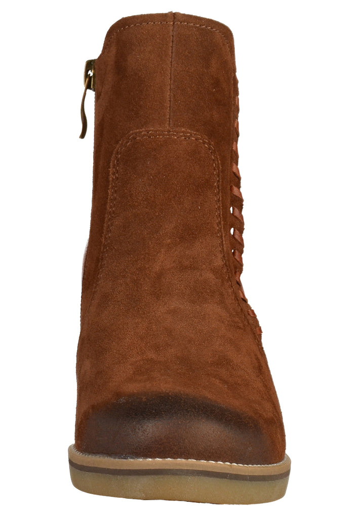 ara Stiefelette Veloursleder Cognac - surf4shoes