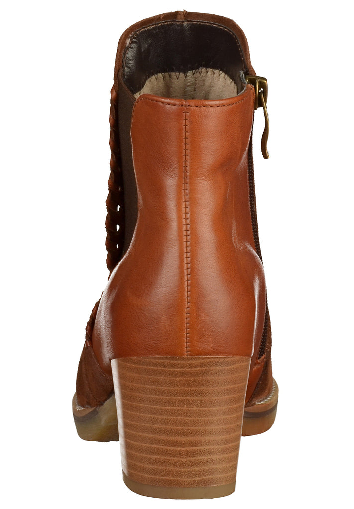 ara Stiefelette Veloursleder Cognac - surf4shoes