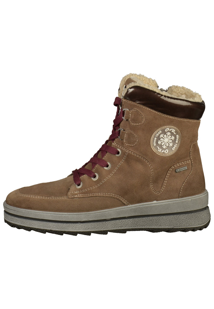 ara Stiefelette Veloursleder Braun - surf4shoes