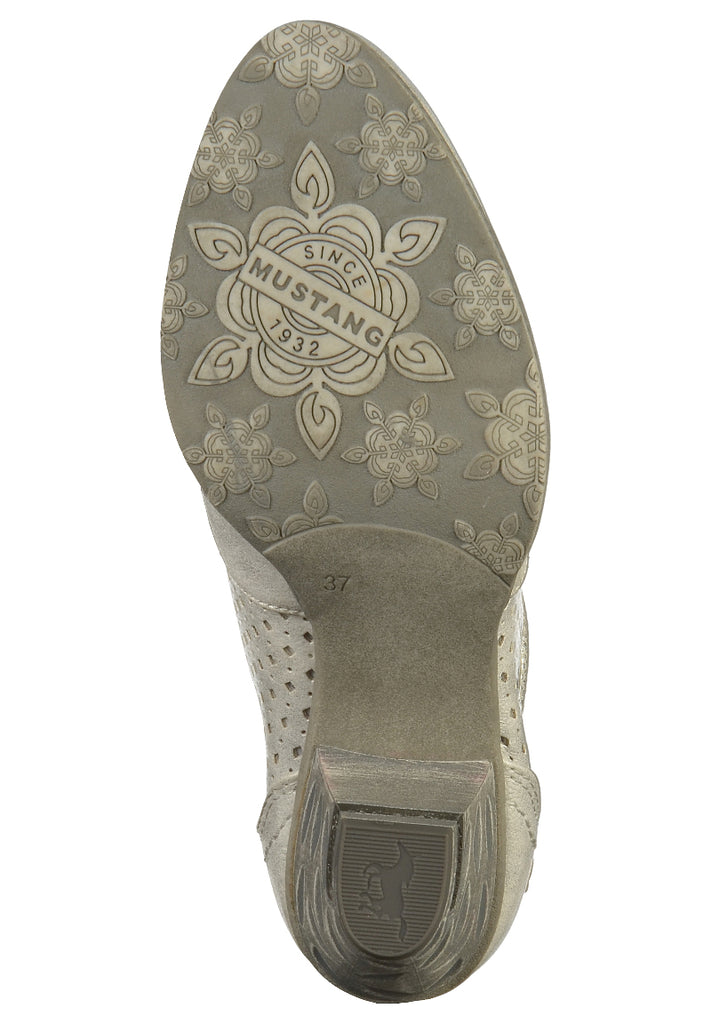 Mustang Pumps Lederimitat Silber - surf4shoes