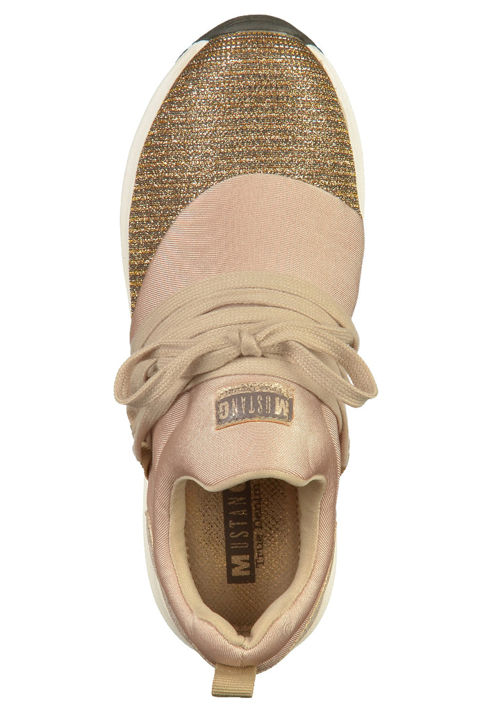 Mustang Sneaker Textil Beige - surf4shoes