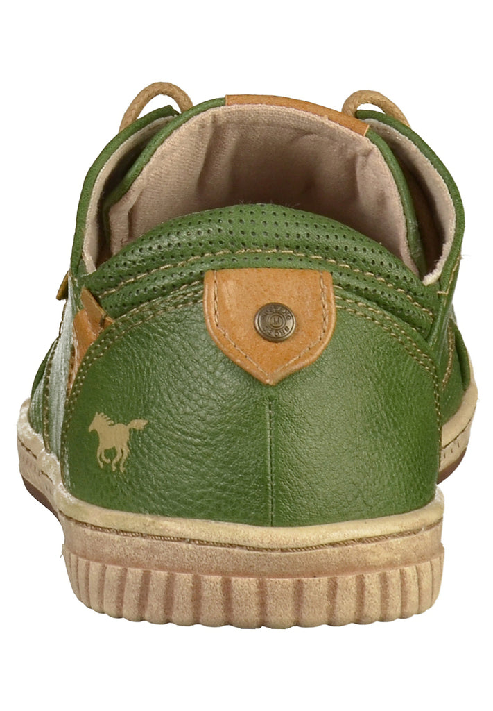 Mustang Sneaker Lederimitat Grün - surf4shoes