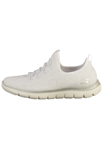 Skechers Sneaker Textil Weiß/Silber - surf4shoes
