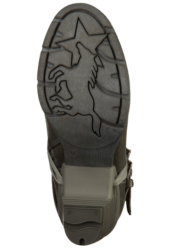Mustang Stiefelette Lederimitat Graphit Warmfutter - surf4shoes