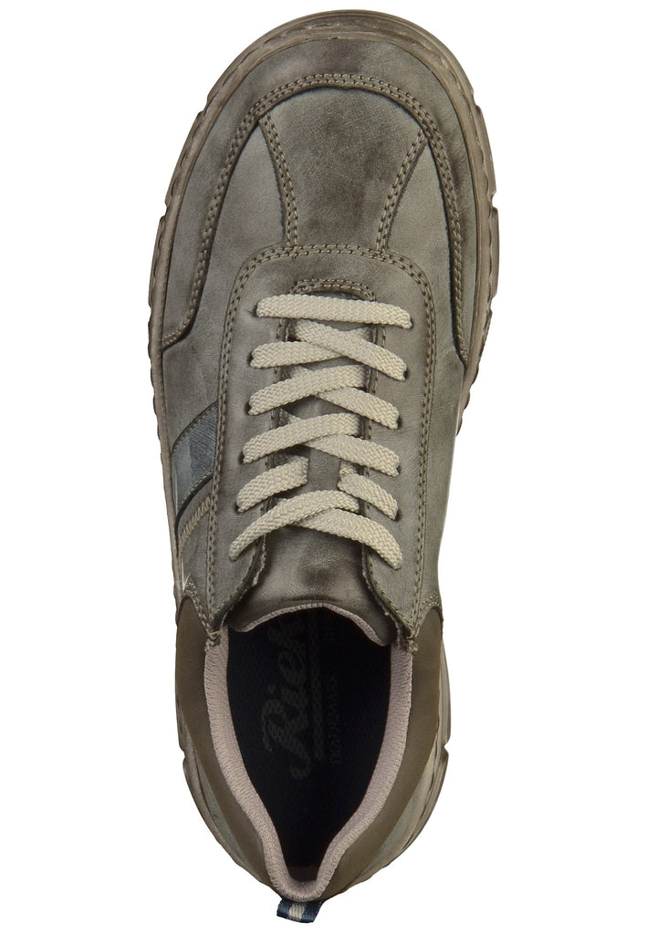 Rieker Sneaker Lederimitat Grau - surf4shoes