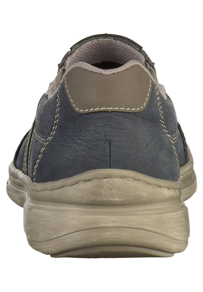 Rieker Slipper Lederimitat Blau - surf4shoes