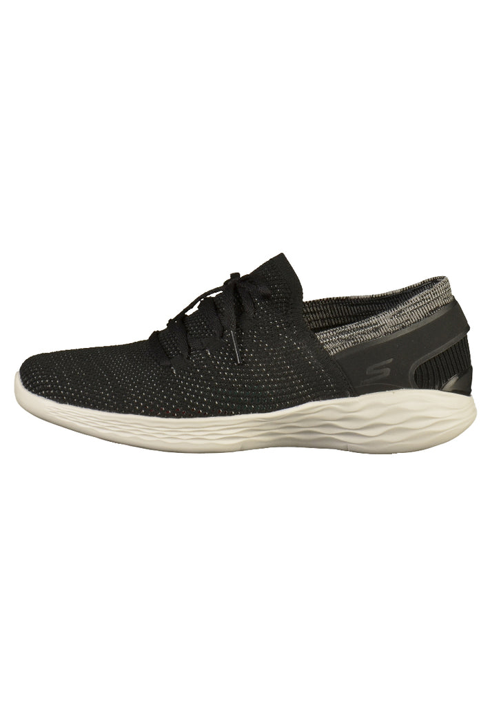 Skechers Sneaker Textil Schwarz/Weiß - surf4shoes