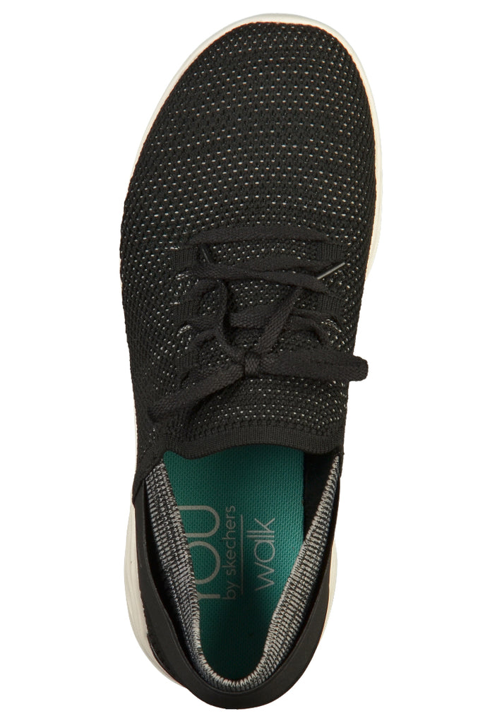 Skechers Sneaker Textil Schwarz/Weiß - surf4shoes