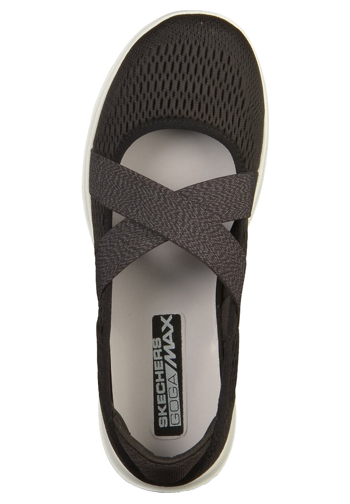 Skechers Slipper Mesh Schwarz - surf4shoes