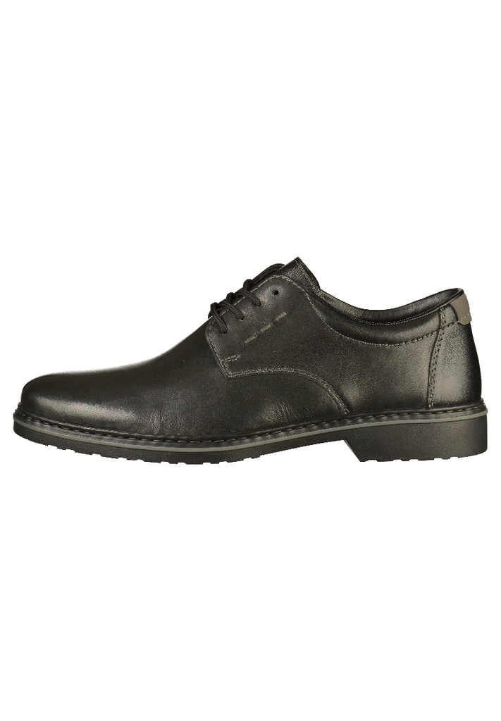 Rieker Halbschuhe Glattleder Schwarz - surf4shoes