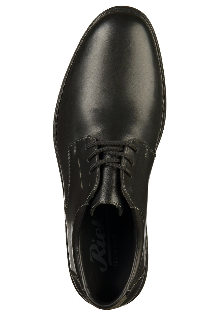 Rieker Halbschuhe Glattleder Schwarz - surf4shoes