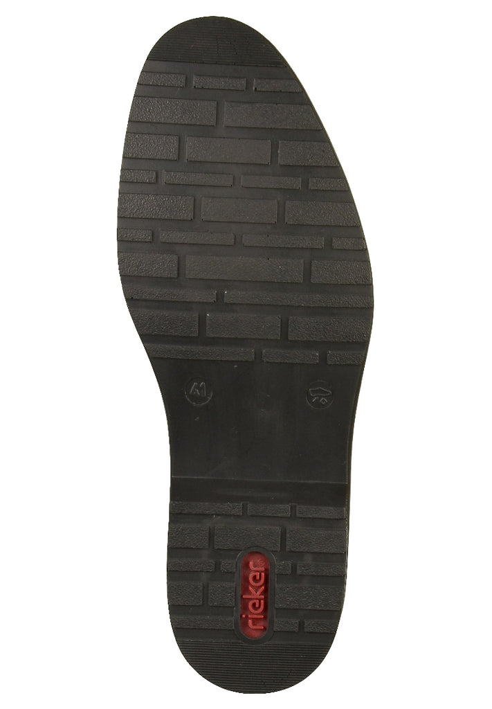 Rieker Halbschuhe Glattleder Schwarz - surf4shoes