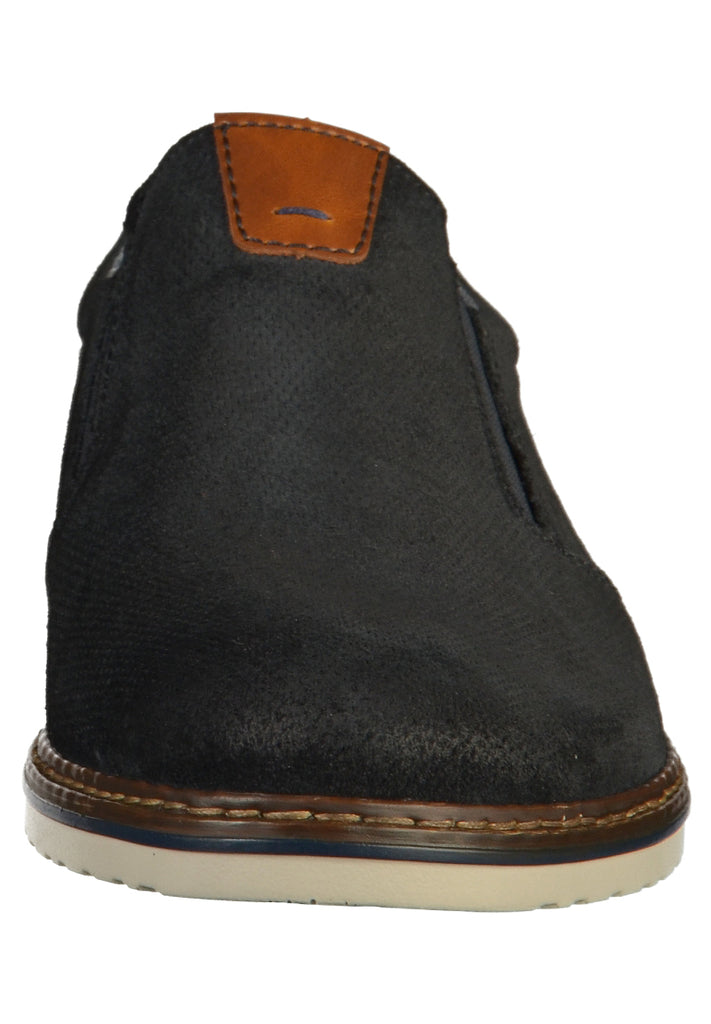 Rieker Slipper Leder Dunkelblau - surf4shoes