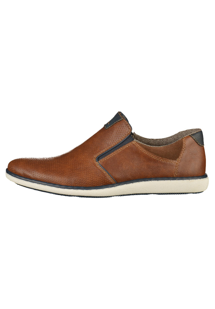Rieker Slipper Leder Braun - surf4shoes