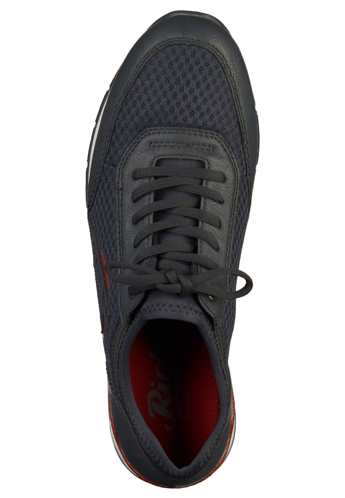 Rieker Sneaker Lederimitat Dunkelblau - surf4shoes
