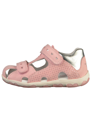 Superfit Sandalen Veloursleder/Textil Rosa - surf4shoes