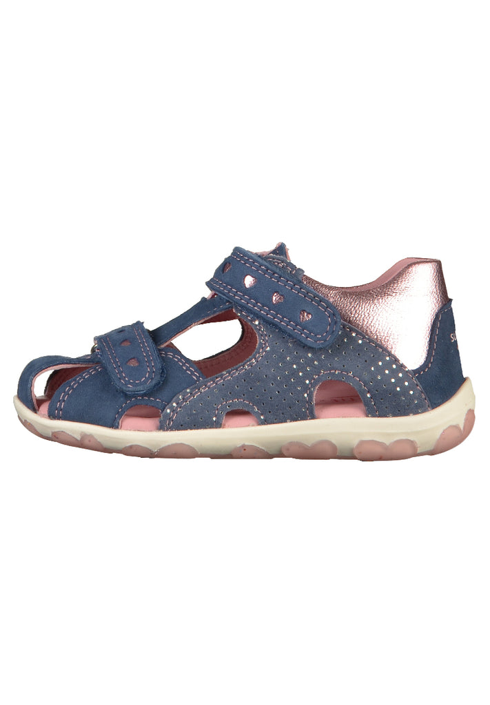 Superfit Sandalen Veloursleder/Textil Blau - surf4shoes