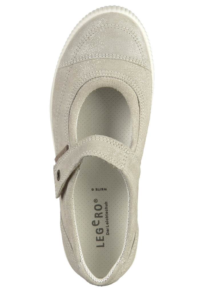 Legero Ballerinas Veloursleder Hellgrau - surf4shoes