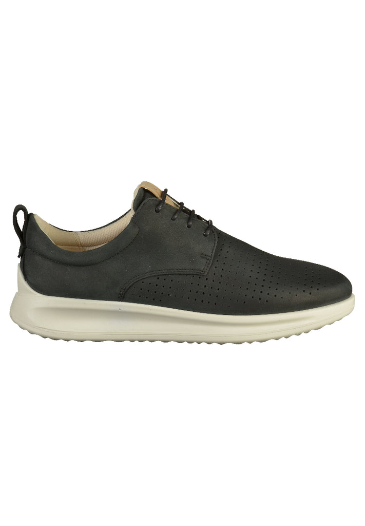 ecco Halbschuhe Leder/Textil Schwarz - surf4shoes