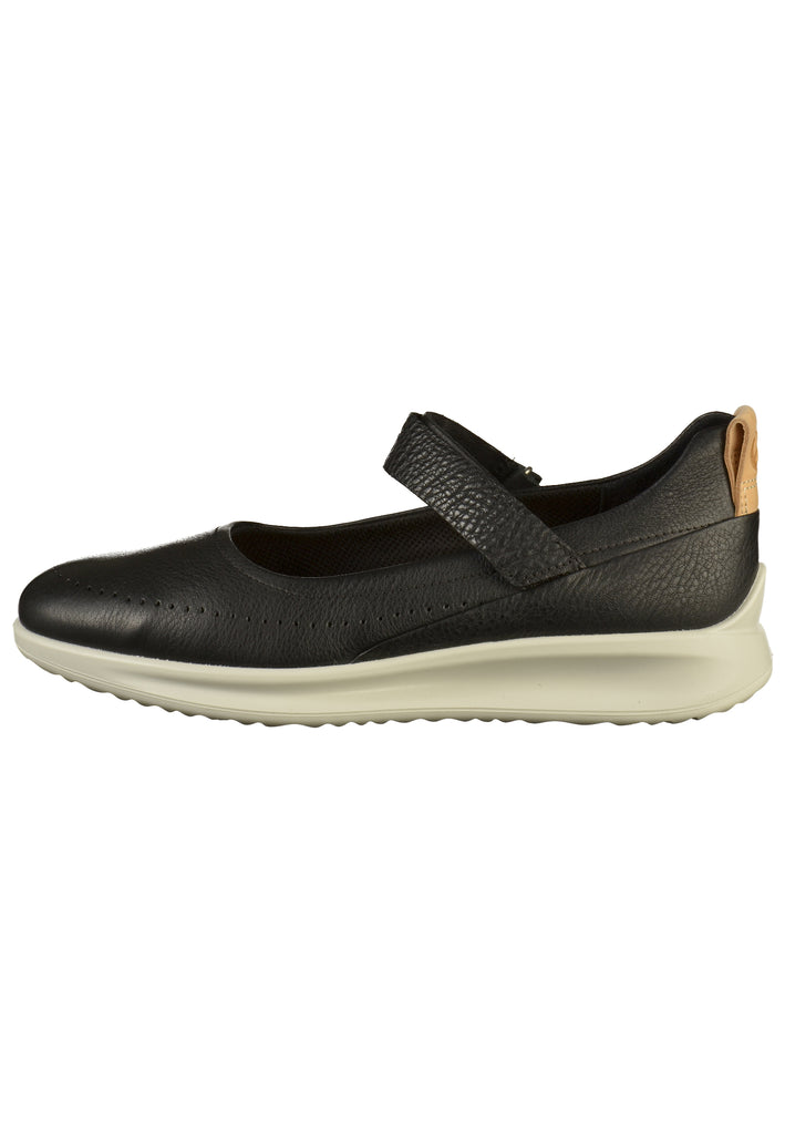 ecco Ballerinas Leder Schwarz - surf4shoes