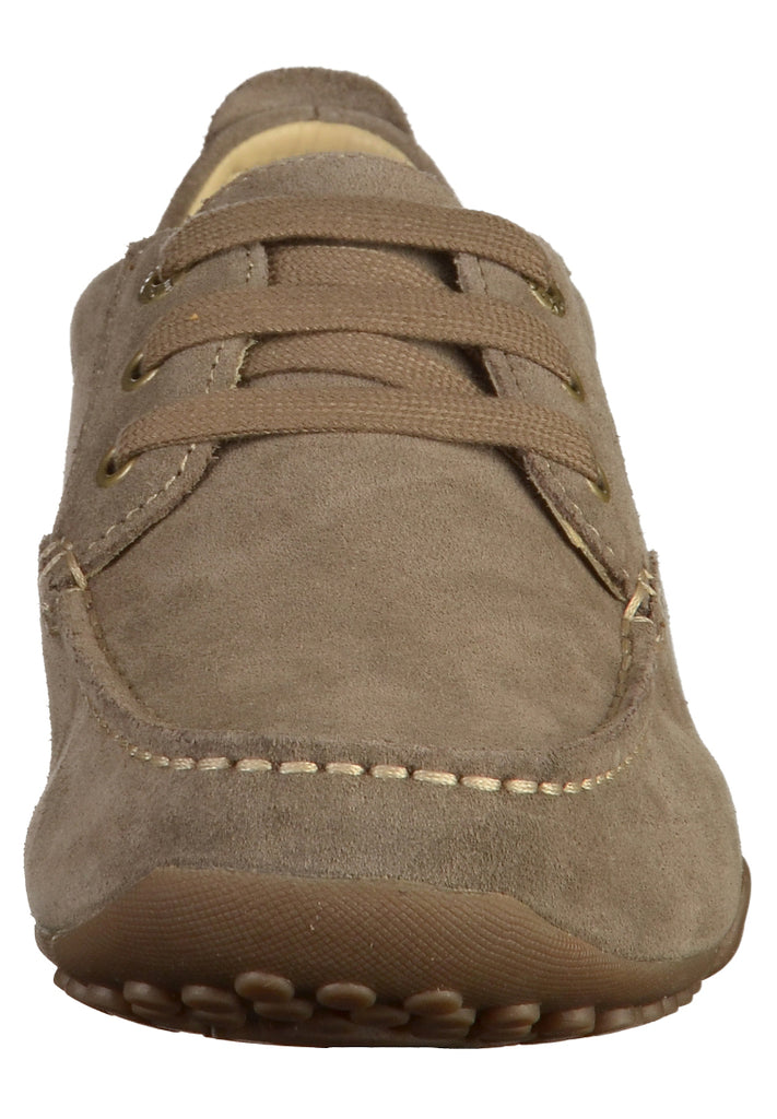 Geox Halbschuhe Veloursleder Taupe - surf4shoes