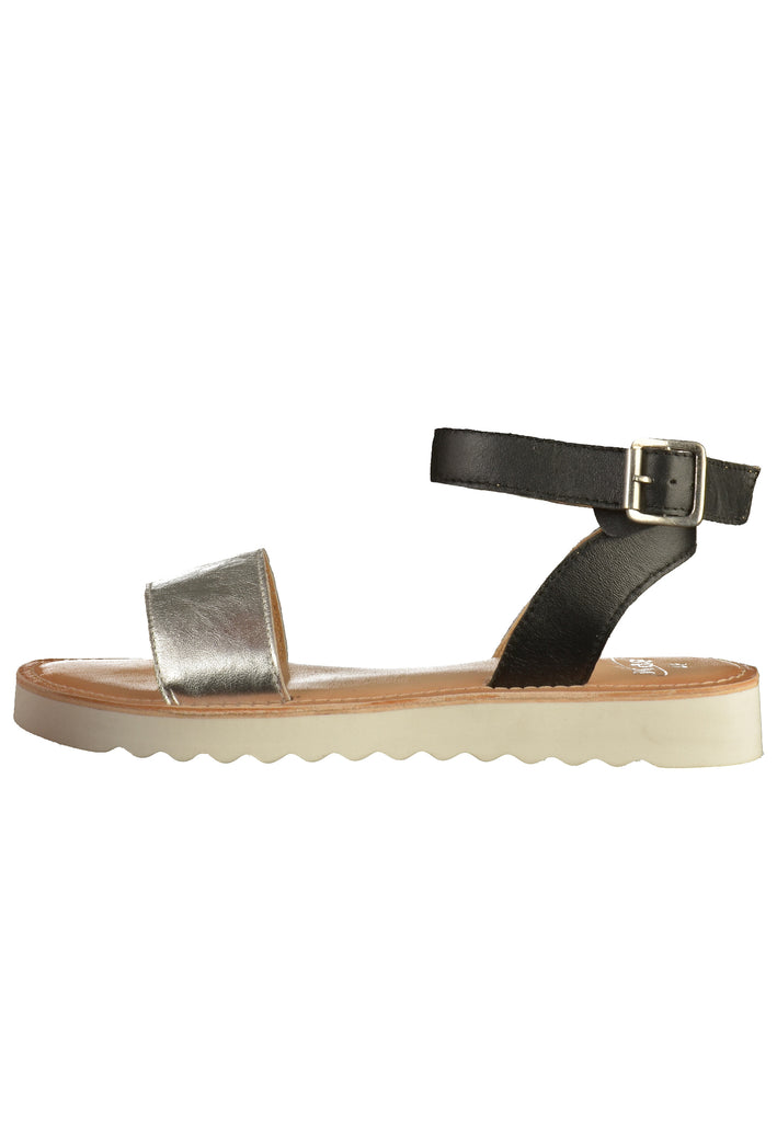 SPM Sandalen Leder Silber - surf4shoes
