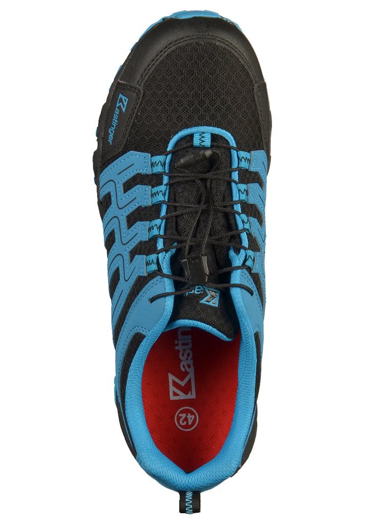 Kastinger Wanderschuhe Lederimitat/Mesh Schwarz/Blau - surf4shoes