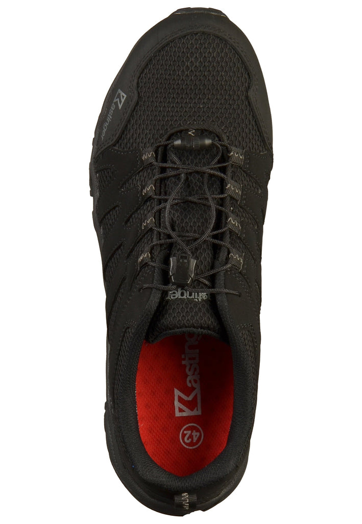 Kastinger Wanderschuhe Lederimitat/Mesh Schwarz - surf4shoes
