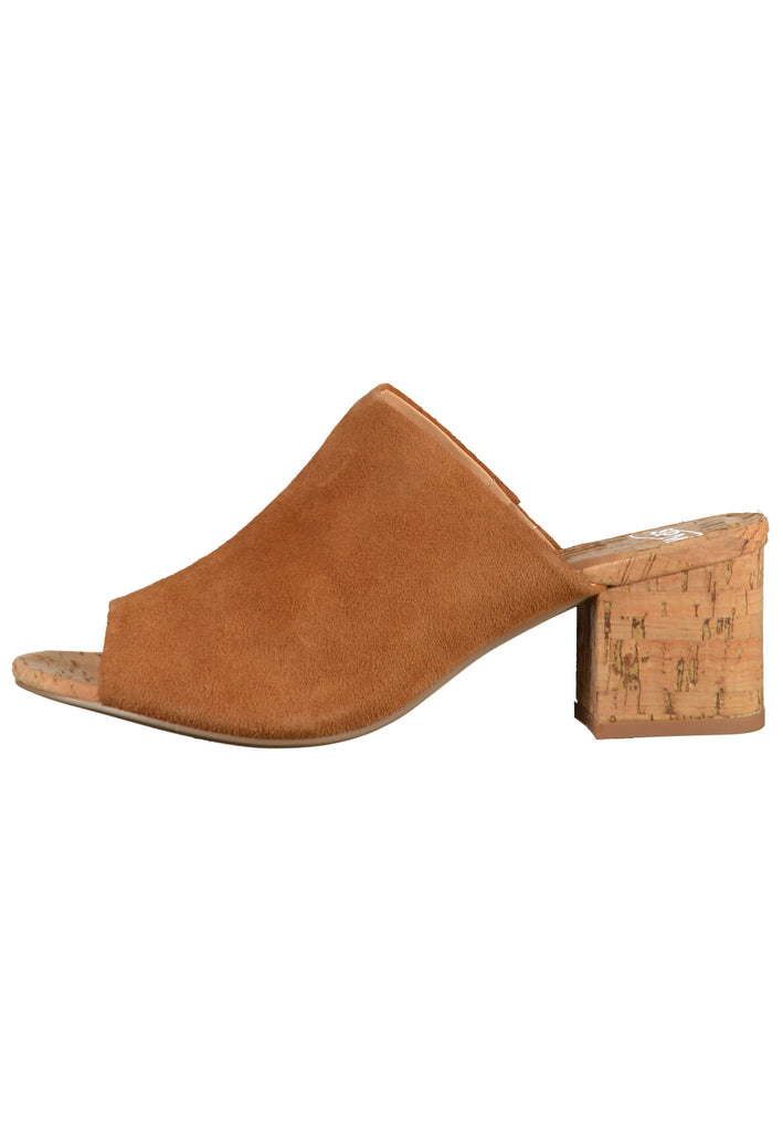 SPM Pantoletten Veloursleder Cognac - surf4shoes