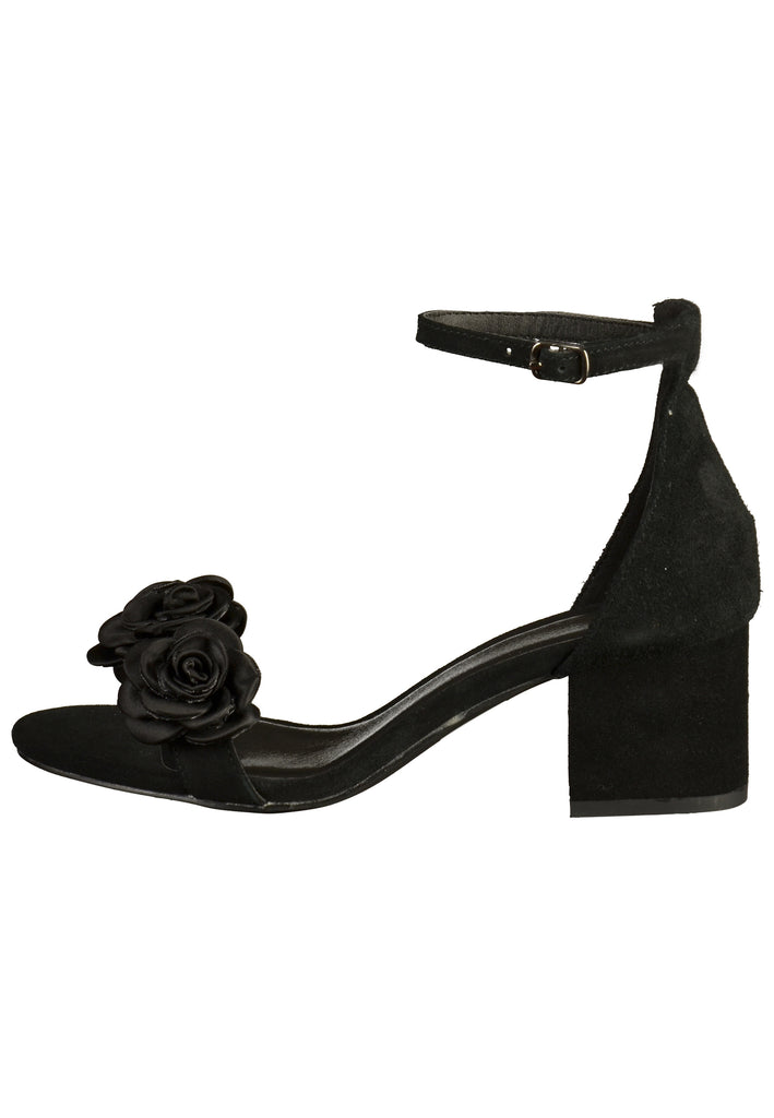 SPM Sandalen Veloursleder Schwarz - surf4shoes