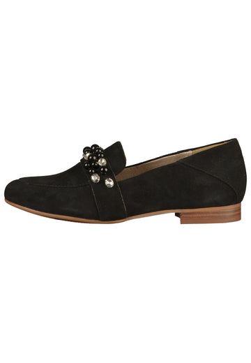 SPM Slipper Veloursleder Schwarz - surf4shoes