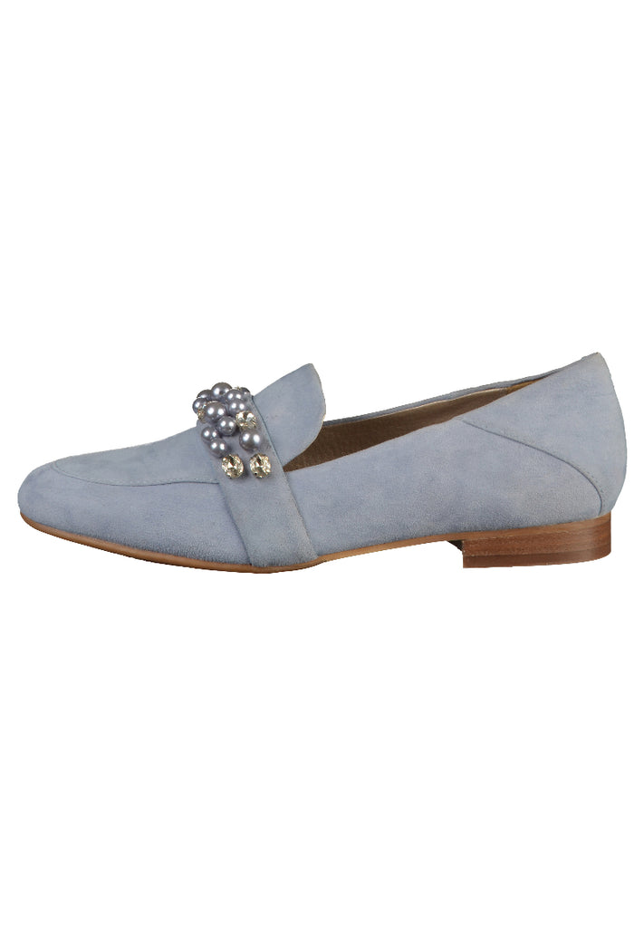 SPM Slipper Veloursleder Hellblau - surf4shoes