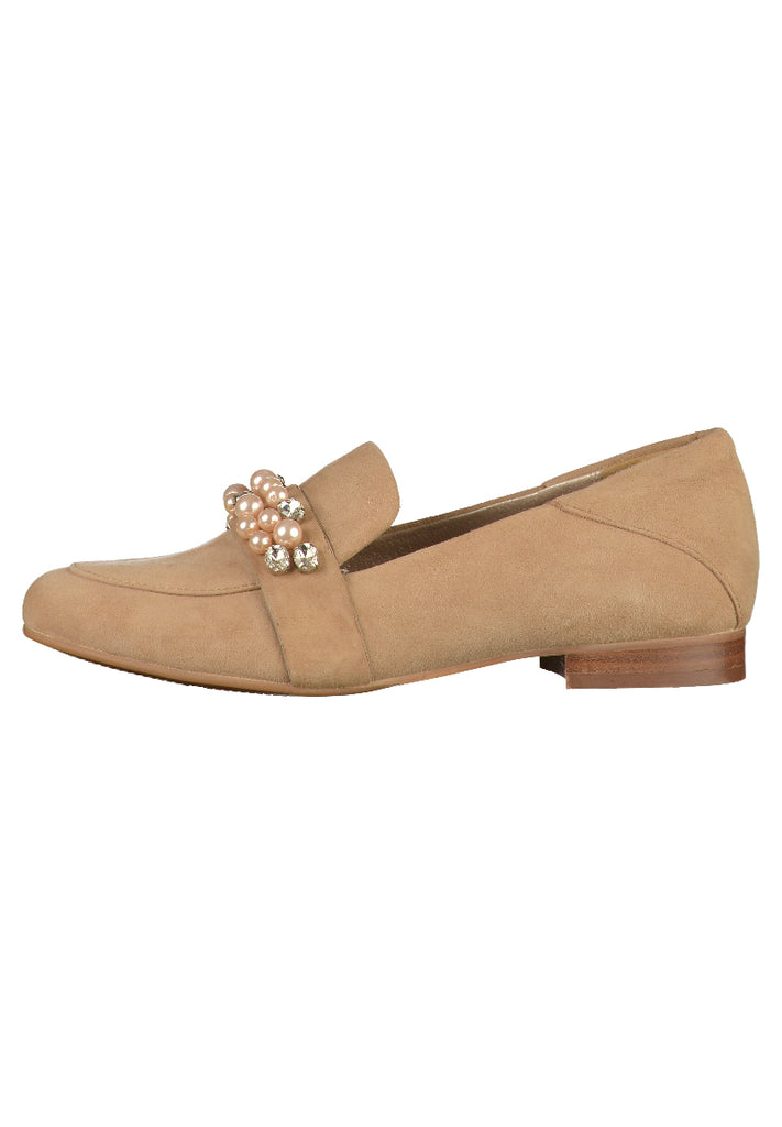 SPM Slipper Veloursleder Beige - surf4shoes